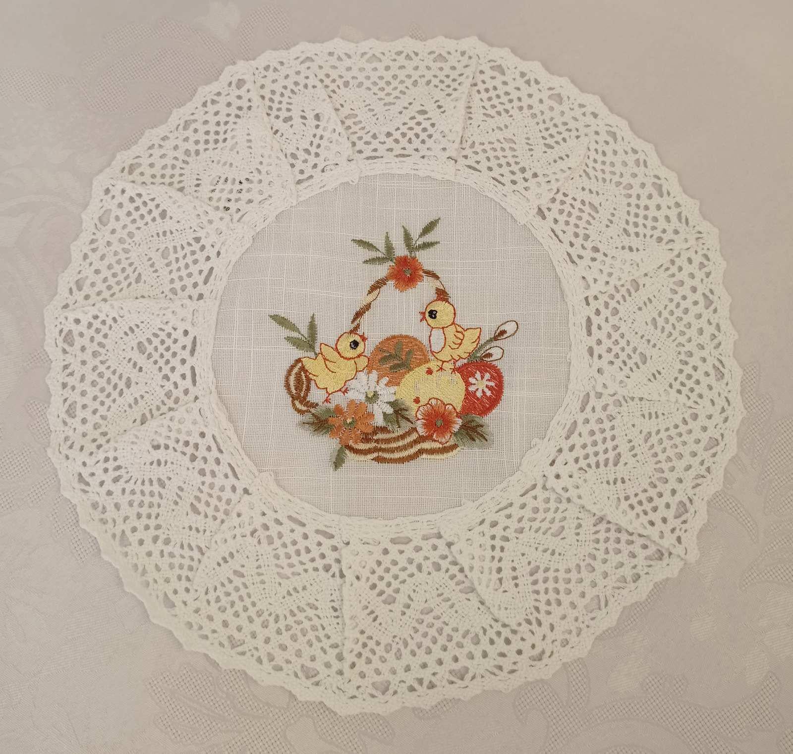 Салфетка пасхальная Easter Holiday D-35 White (CN14655)