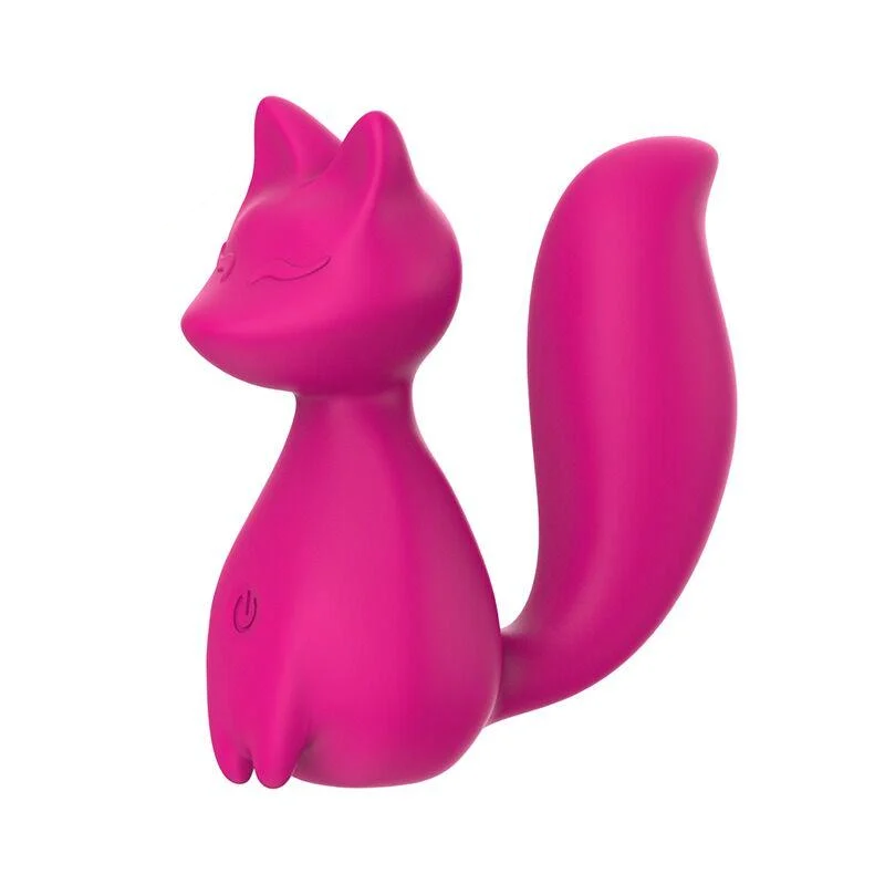 Мини-вибратор клиторальный Every Night Toys Doris Лиса 10 режимов вибрации Розовый (38025104)