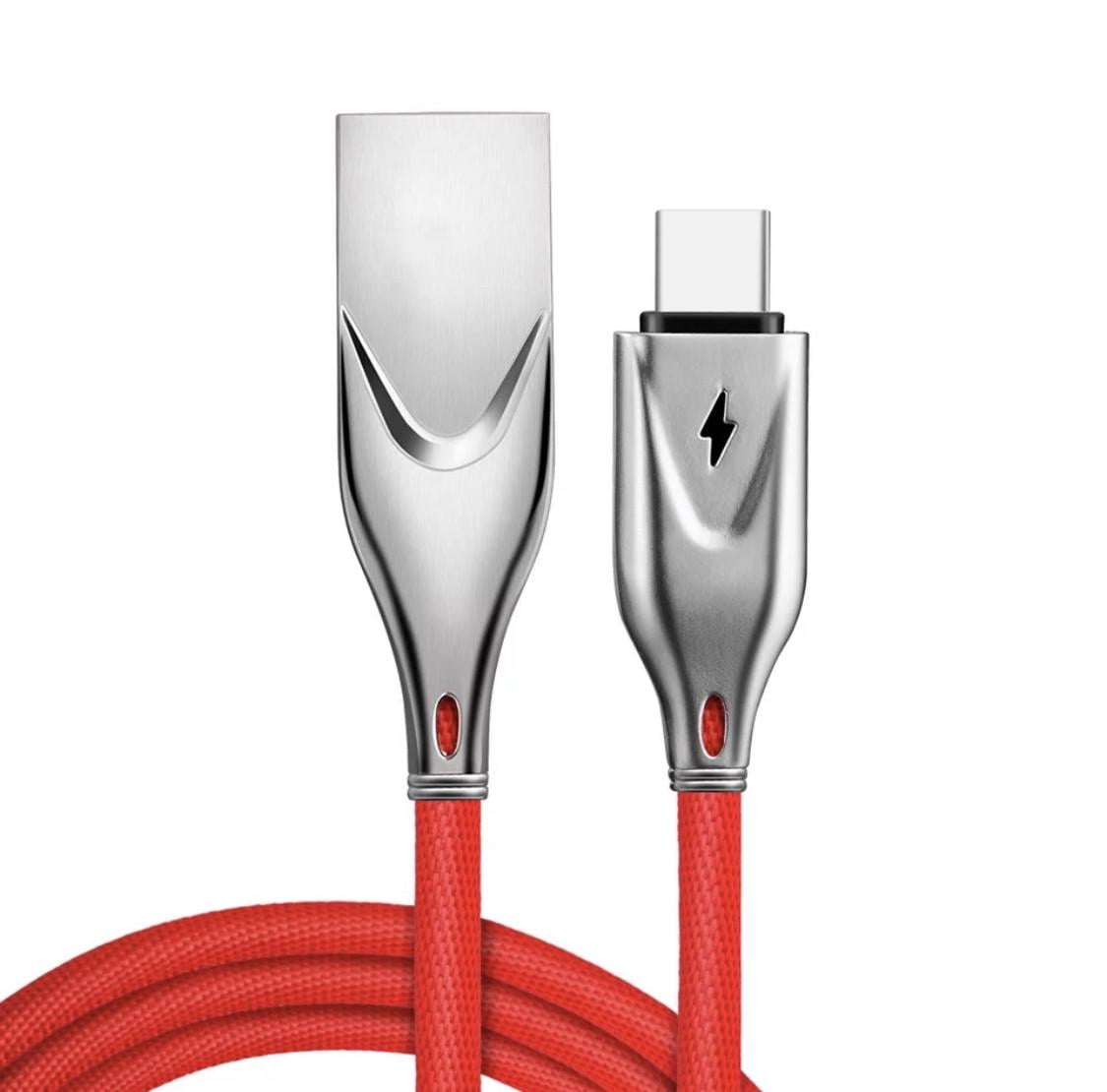 Кабель USB Android Type C 2.4 A 1 м Красный (1059937798)