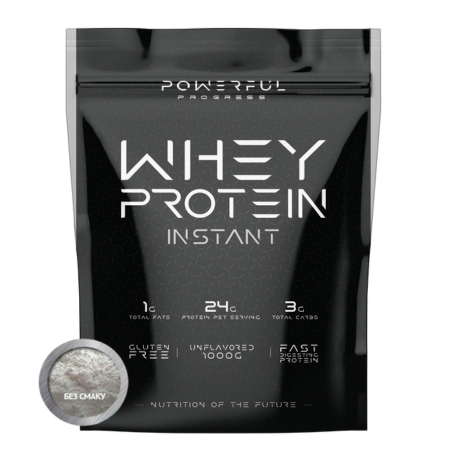 Протеїн сироватковий Powerful Progress 100% Whey Protein Instant Без смаку та добавок 1000 г (14540495) - фото 1