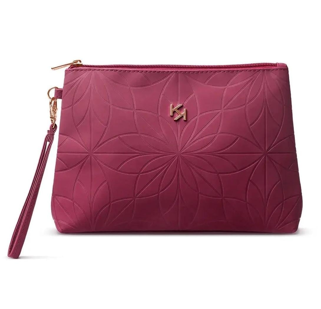 Косметичка Kiko Milano Blossoming love Pouch 22х16х4 см Бордовий (28673601)