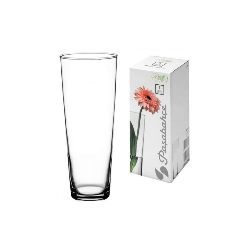 Ваза Pasabahce Flora коническая d 10,4x26 см стекло (43177)