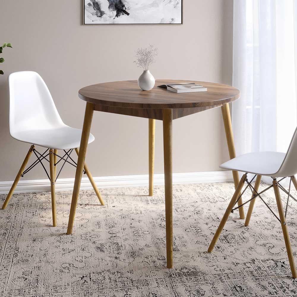 Обеденный стол круглый Lion Маями-1 деревянные ножки Дуб Ливорно (Lion-041152)