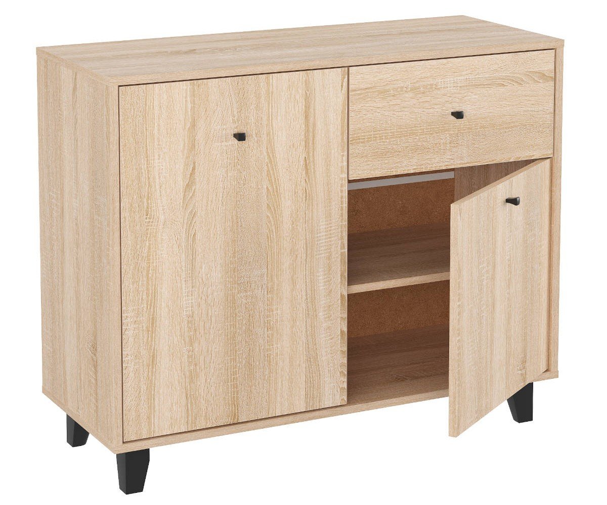 Комод Компаніт Комод 21 із дверцятами и ящиком 100х40х82 см Сонома (15337)