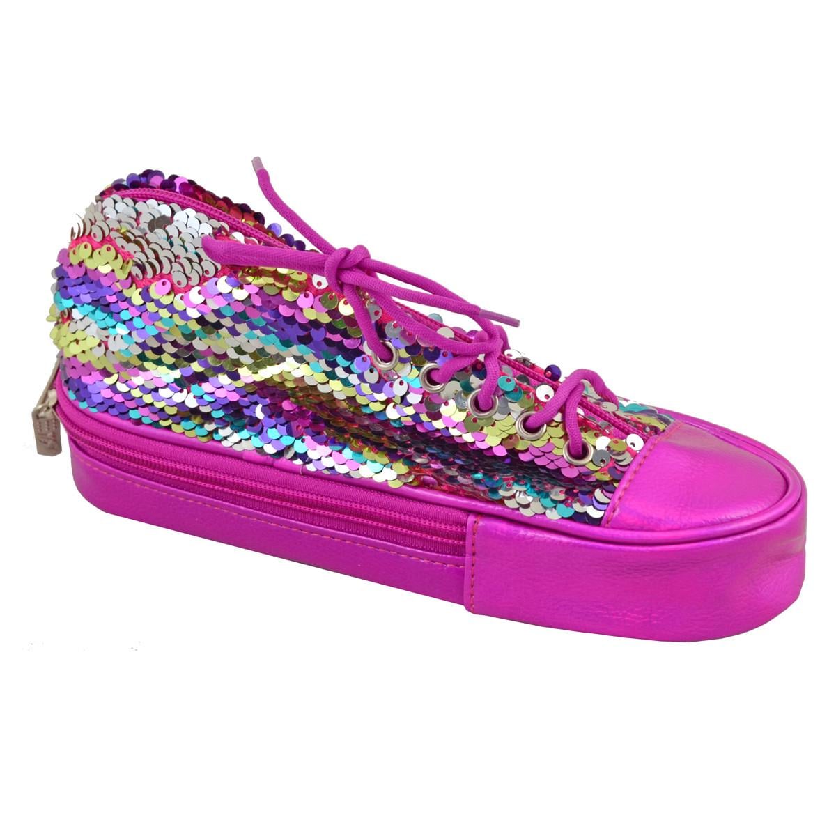 Пенал мягкий YES TP-24 'Sneakers with sequins' rainbow (532722)