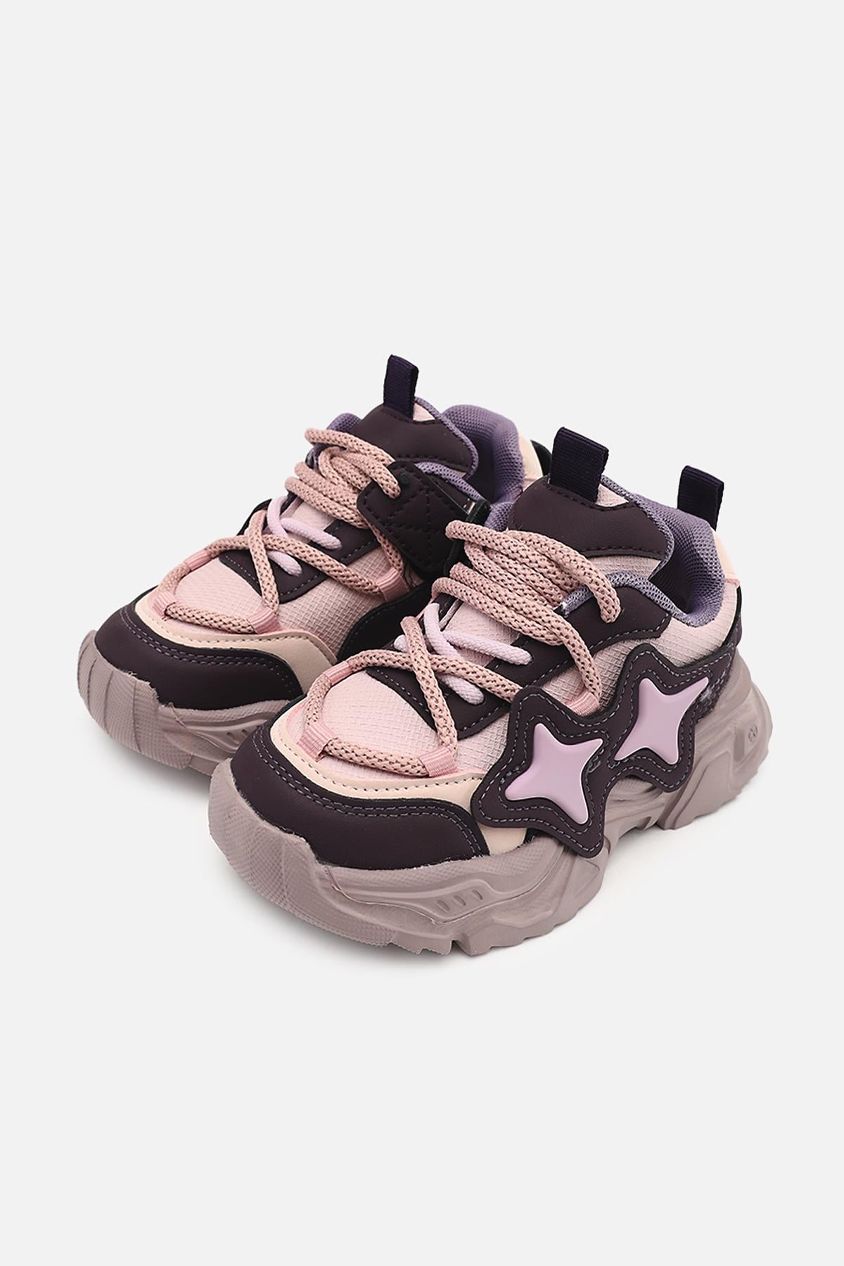 Кроссовки для девочки ЦБ-00273919 на плоской подошве р. 27 Фиолетовый (SKT001056920)