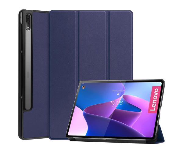 Чехол-книга Custer Magnet Flip Cover Lenovo Tab P12 Pro Синий - фото 1 Чехол-книга Custer Magnet Flip Cover Lenovo Tab P12 Pro Синий - фото 1