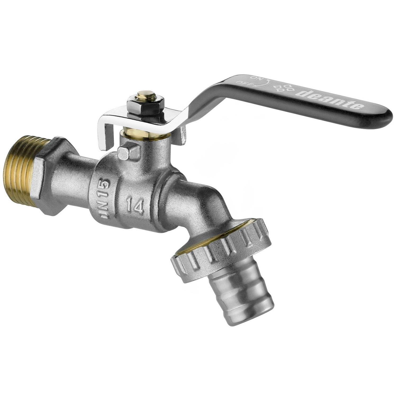 Кран шаровой поливочный Deante VFA_152L 1/2" ЗВ штуцер (205572)