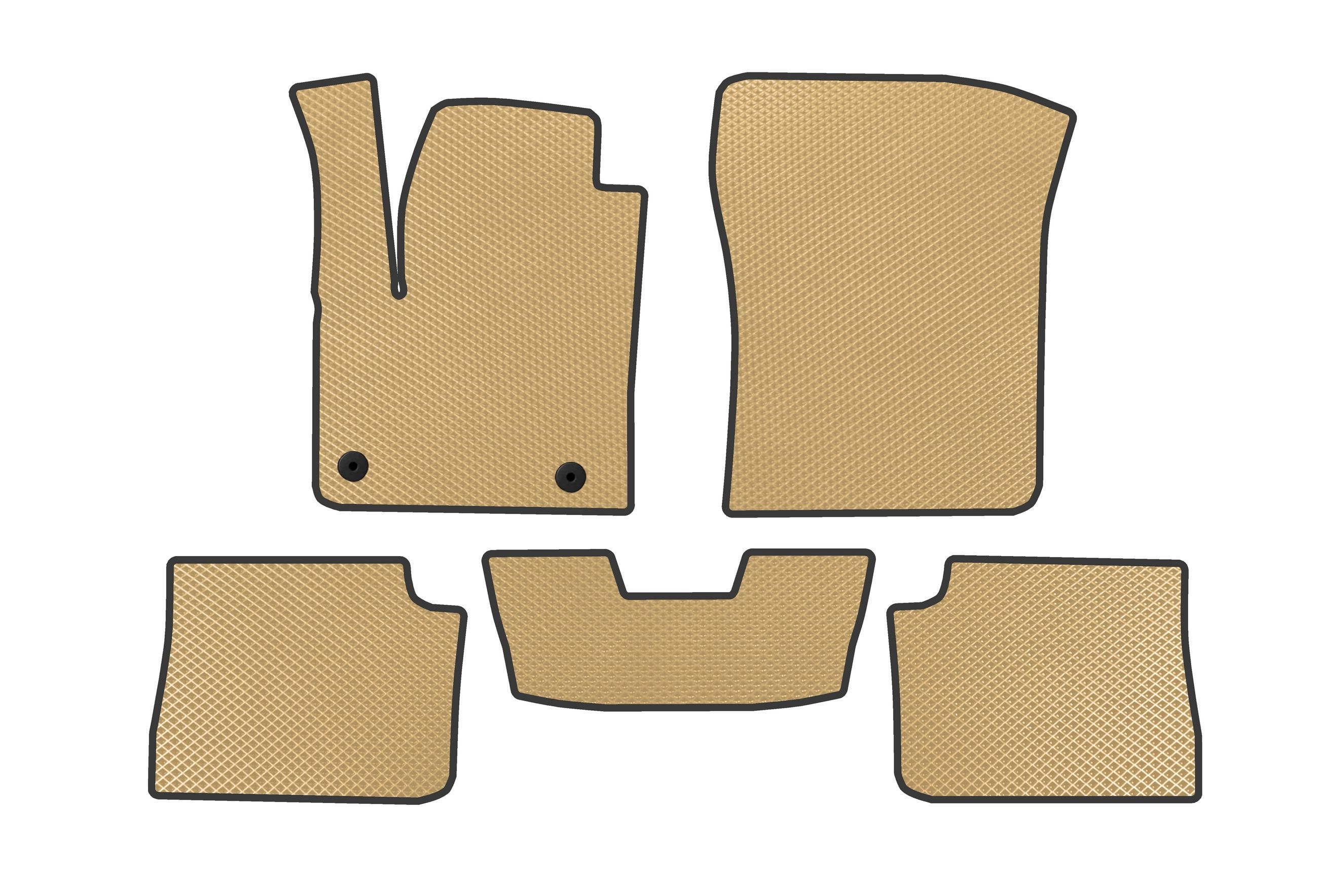 Коврики автомобильные Digital Designs EVA электро для Opel Corsa F 2019- гг. этилвинилацетат Бежевый (183709)