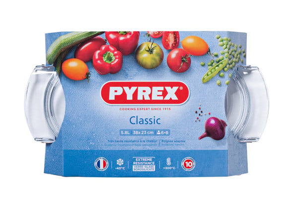 Каструля Pyrex Classic склянна овал 5,8 л (460A000/7643) - фото 3