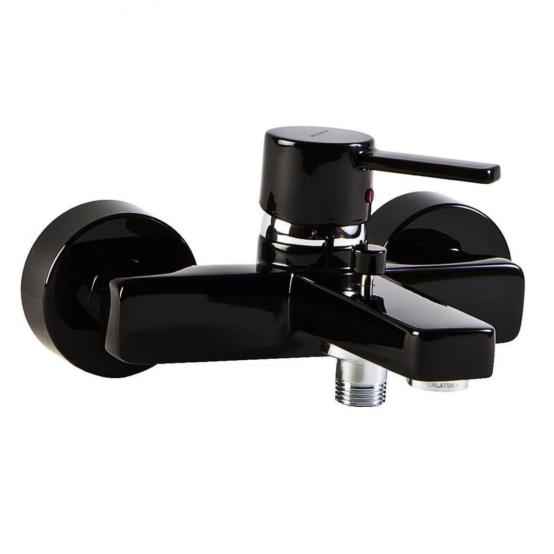 Смеситель для ванны Kludi Zenta Черный/Хром (386708675)