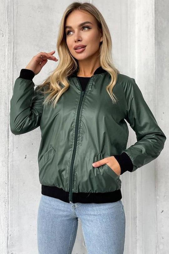Куртка женская S Зеленый (172469) - фото 2 Куртка женская S Зеленый (172469) - фото 2