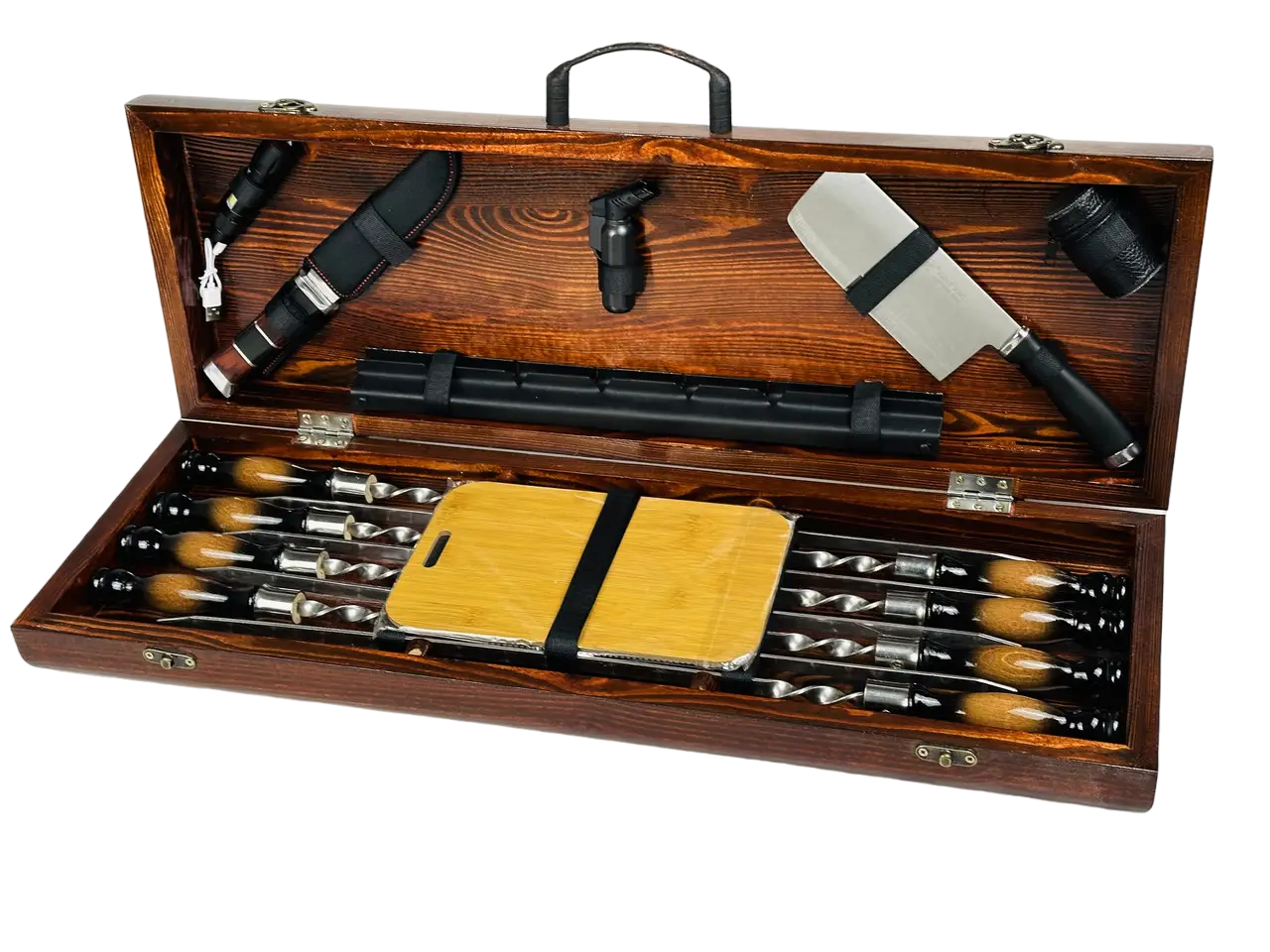 Набор шампуров в кейсе Форест 8 шт. (21-10-KS-7804)