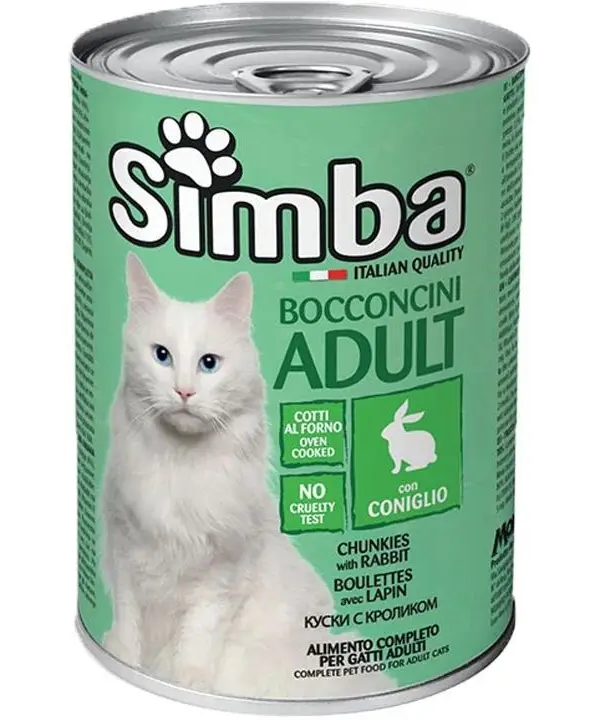 Корм вологий для котів Simba Cat Wet з кроликом 415 г (70009089)