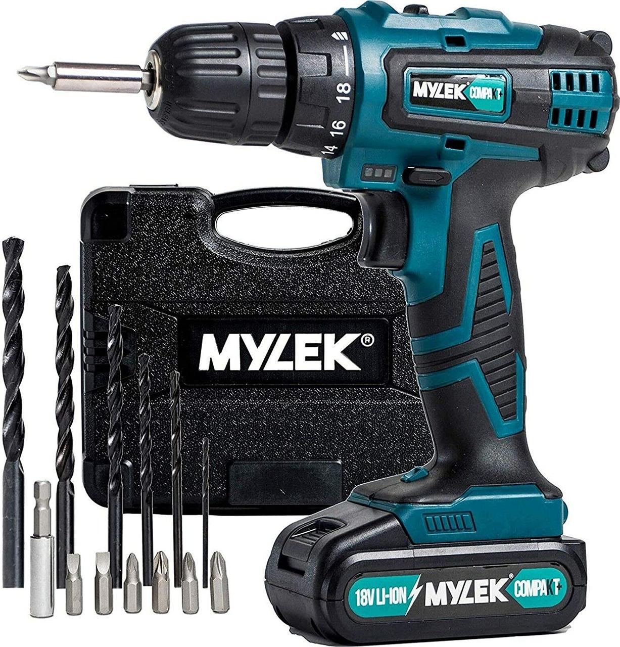 Шурупокрут MYLEK 18V акумуляторний 1300 мАг Шурупокрут MYLEK 18V акумуляторний 1300 мАг