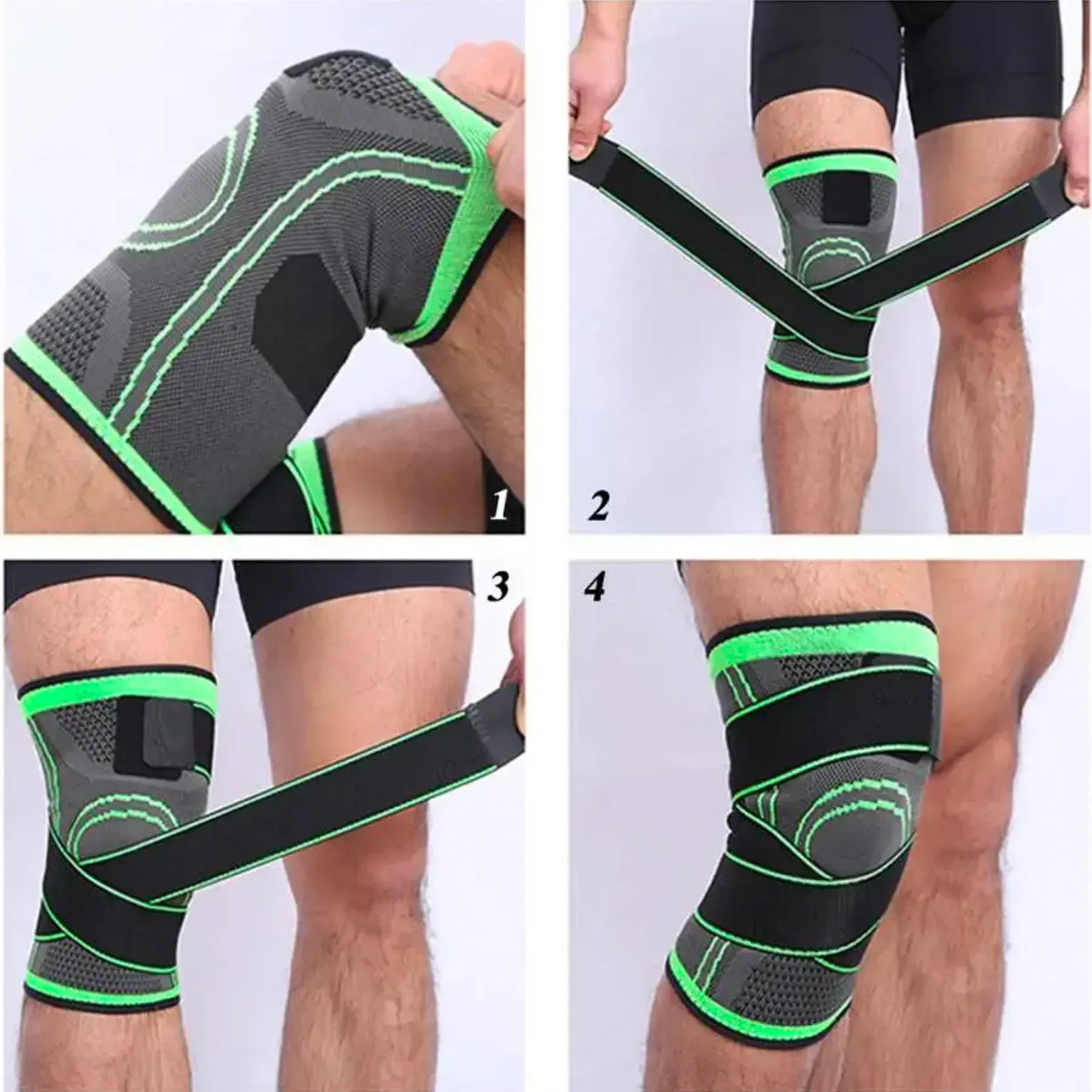 Бандаж колінного суглоба Knee bands еластичний L 1 шт. (30635552) - фото 4