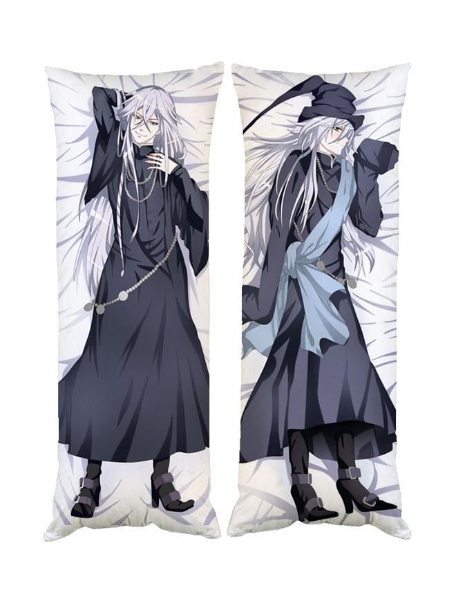Подушка дакимакура Гробовщик Жнец Темный Дворецкий декоративная ростовая для обнимания 50x150 см (1834009206)