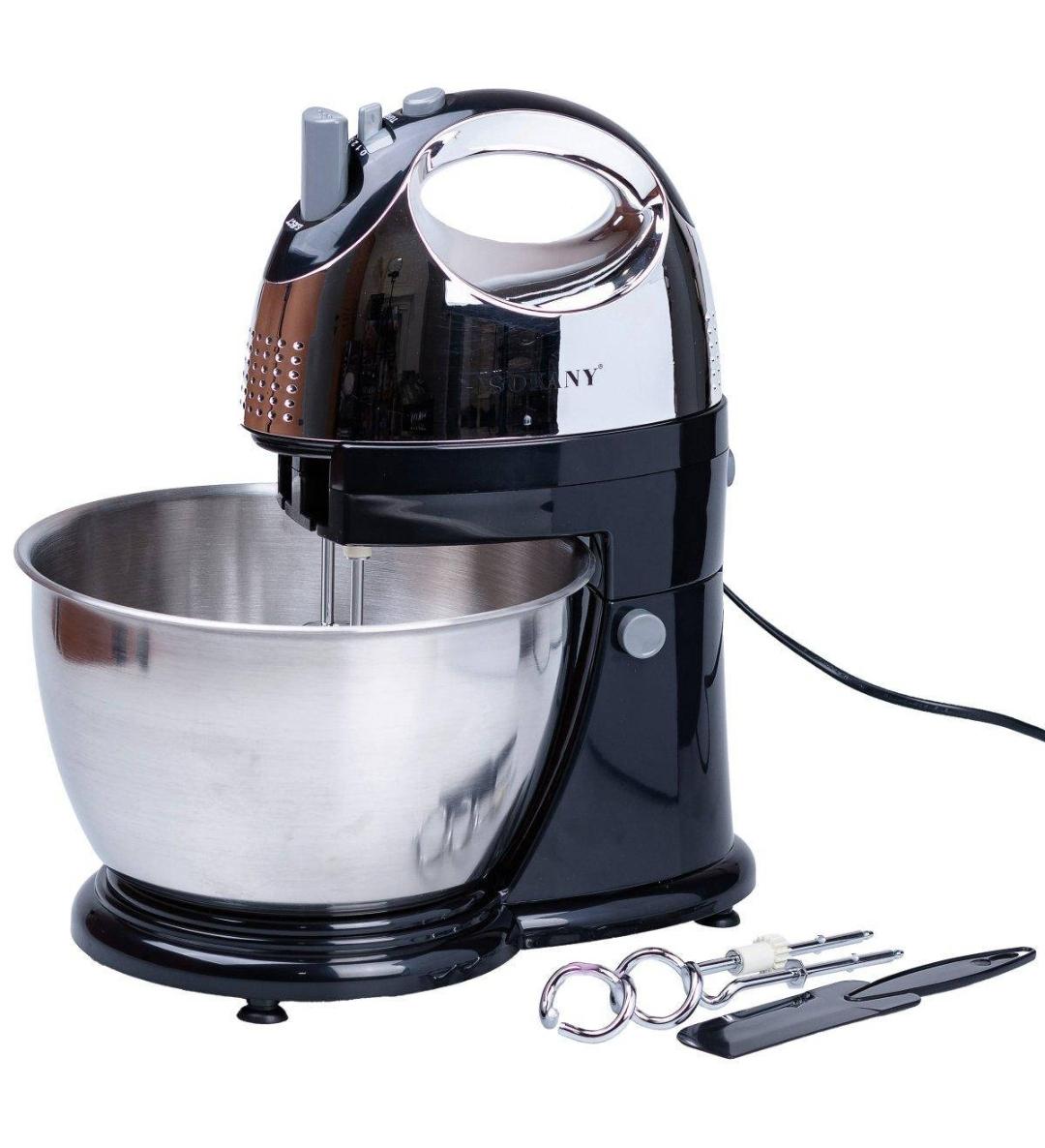 Миксер стационарный Sokany чаша из нержавеющей стали 4 л 5 скоростей 500 Вт Стальной (KF-906CS)