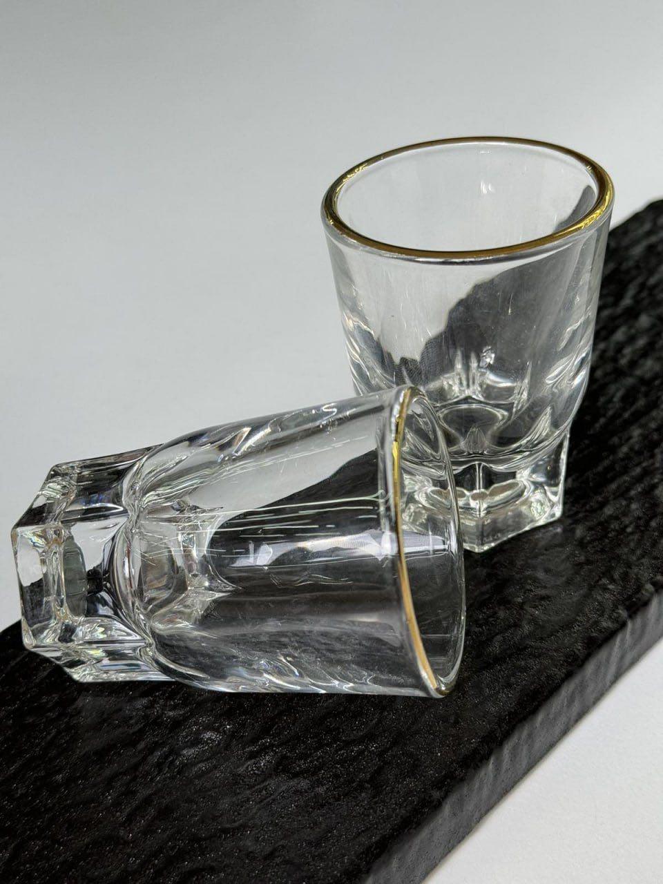 Набор рюмок Тюльпан 70 мл 6 шт. Прозрачный (102-827) - фото 2 Набор рюмок Тюльпан 70 мл 6 шт. Прозрачный (102-827) - фото 2