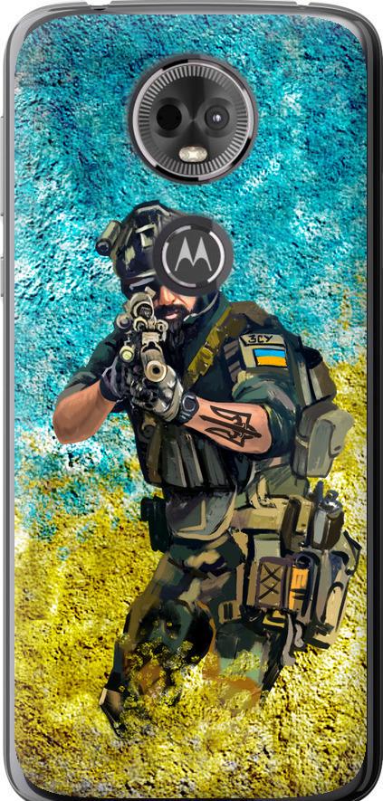 Чехол на Motorola Moto E5 Plus Воин ЗСУ (5311u-1412-42517)