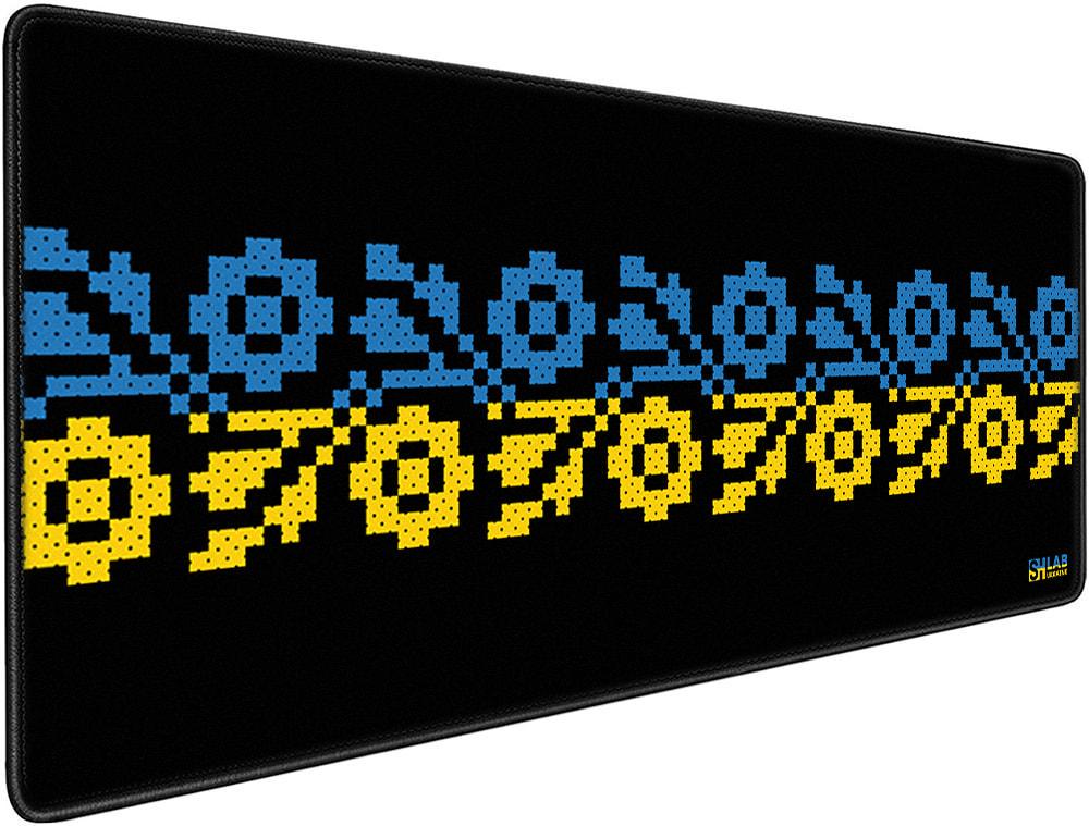Коврик для мышки SHLab Желто-голубая вышиванка SHM-343 70х30 см (35824)