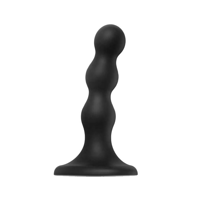 Насадка для страпона на присоске Strap-On-Me Dildo Plug Balls S 12,5 см Черный (54133)