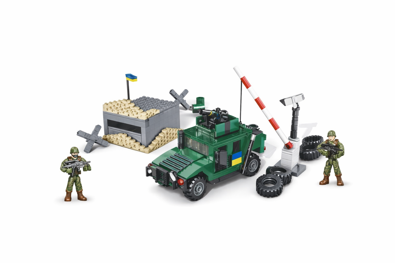 Конструктор KB 1147 ВСУ Блокпост машина 551 деталь