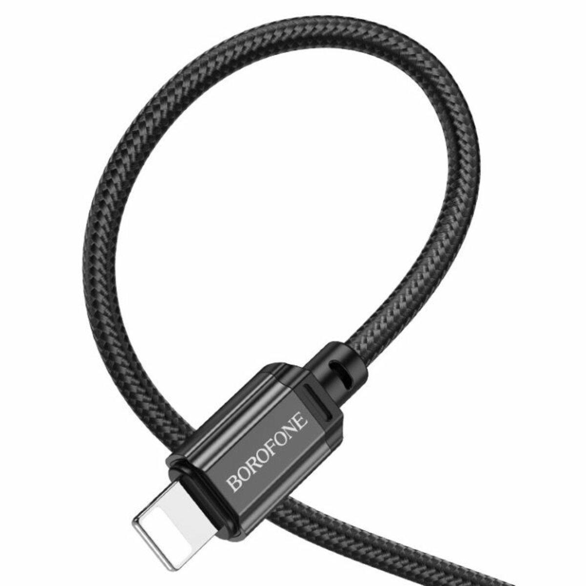 Кабель Borofone BX87 Sharp PD Charging Data Cable for iP Black - фото 3 Кабель Borofone BX87 Sharp PD Charging Data Cable for iP Black - фото 3
