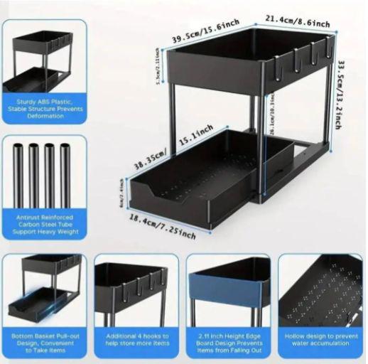 Стеллаж для хранения Kitchen Storage Rack W516 для кухонных принадлежностей - фото 5