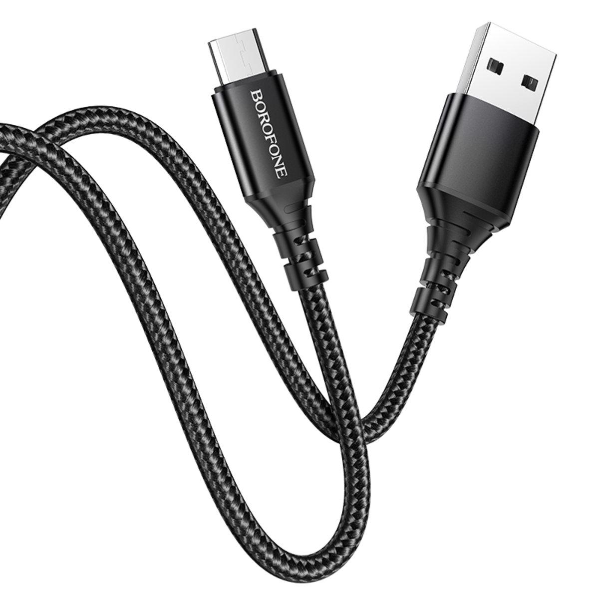 Кабель Borofone BX54 Ultra bright Micro-USB 2,4 A 1 м Black (BX54MB) Кабель Borofone BX54 Ultra bright Micro-USB 2,4 A 1 м Black (BX54MB)