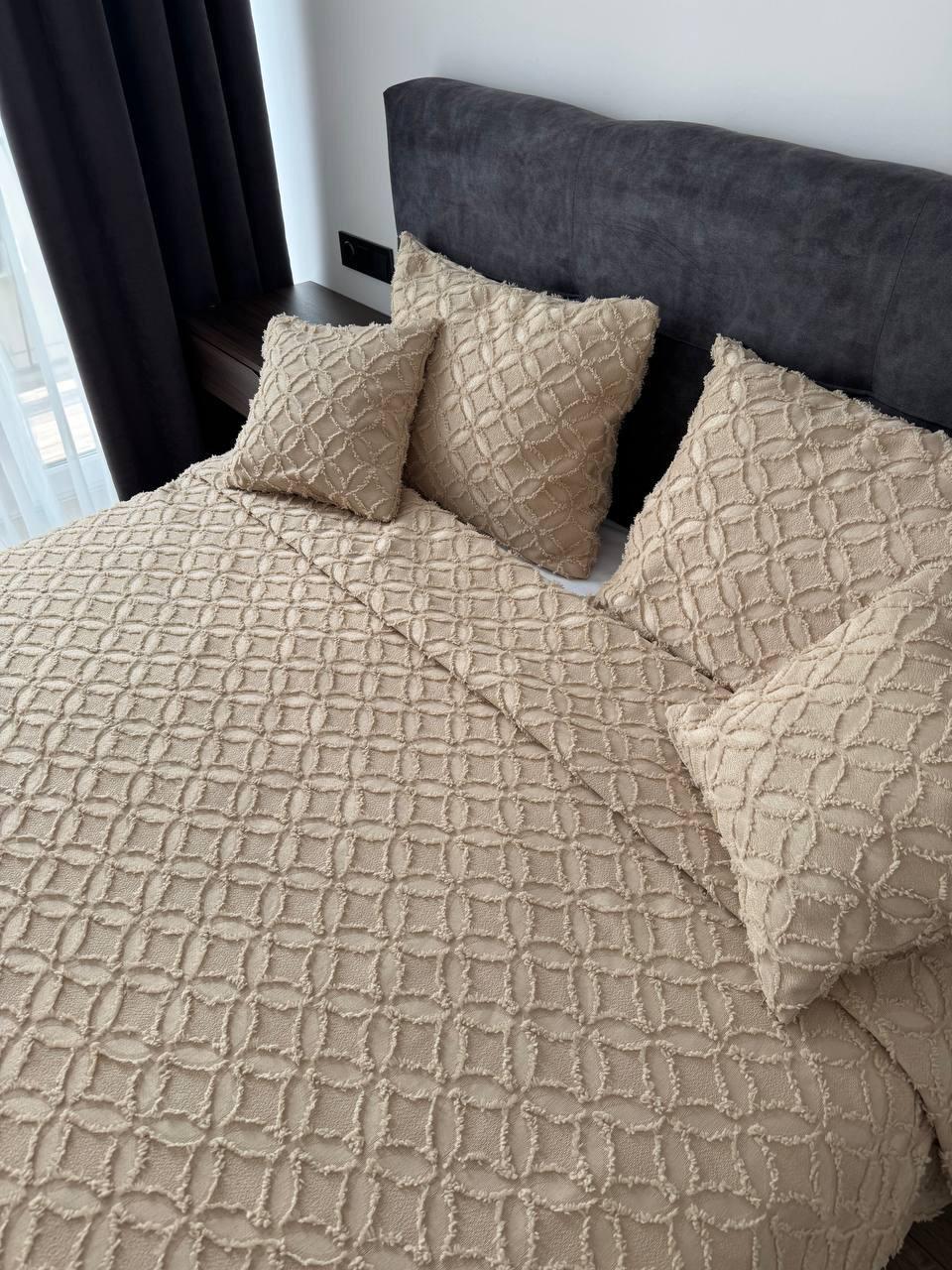 Покрывало Фрея 220x250 см Бежевый (21621-4-220x250cm) - фото 7