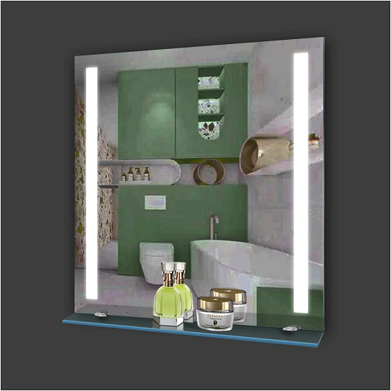 Дзеркало Екватор ML-52 з підсвіткою LED 80x80 см та поличкою (25086266)