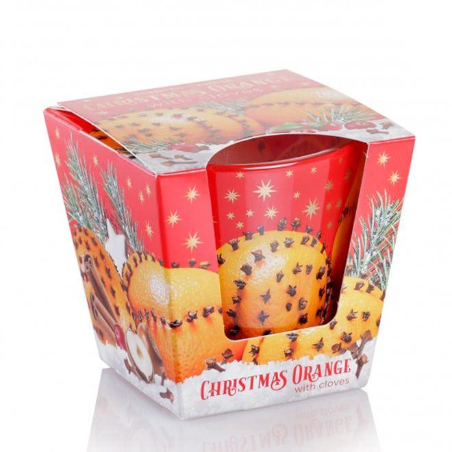Свеча ароматическая Flora Christmas orange с гвоздикой (28701)