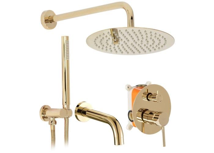 Душовий гарнітур Rea LUNGO Золотий (Rea-P4125)