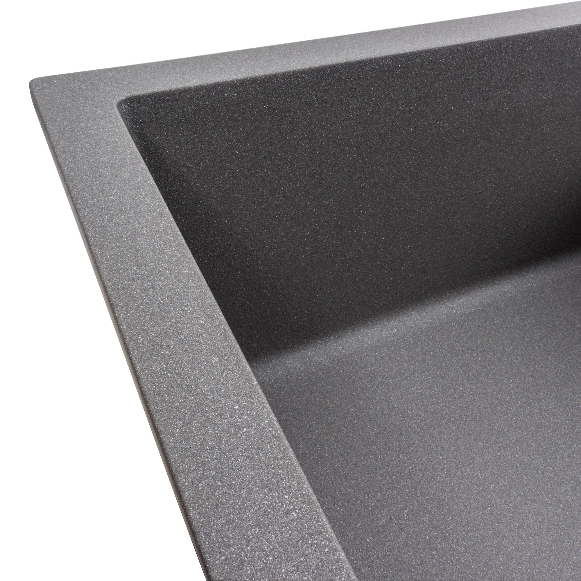 Мийка кухонна Platinum PLS-A42103 гранітна прямокутна 700x500 мм Сірий (25969696) - фото 4 Мийка кухонна Platinum PLS-A42103 гранітна прямокутна 700x500 мм Сірий (25969696) - фото 4