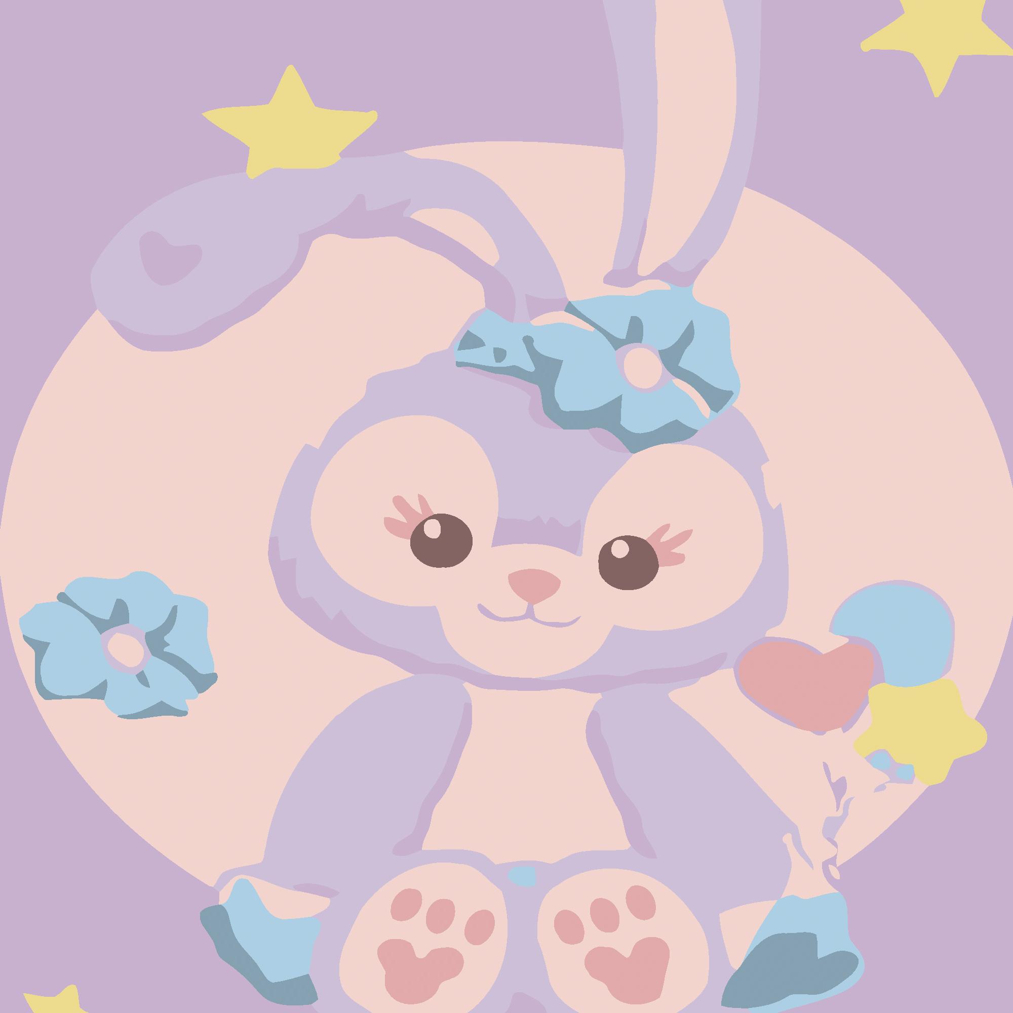 Картина по номерам Strateg Милый зайчонок 20x20 см (Str-HH7120)