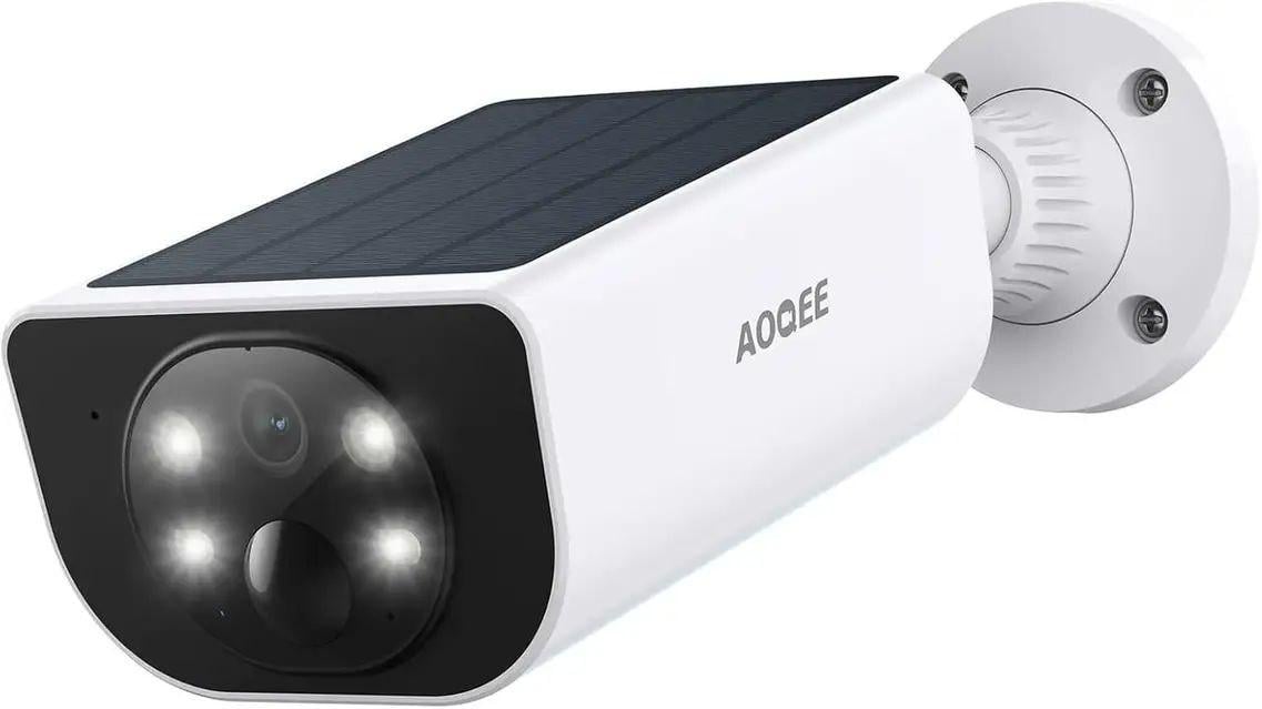 Камера відеонагляду зовнішня Wi-Fi AOQEE S1 з сонячною панеллю 3MP/2K (56776)