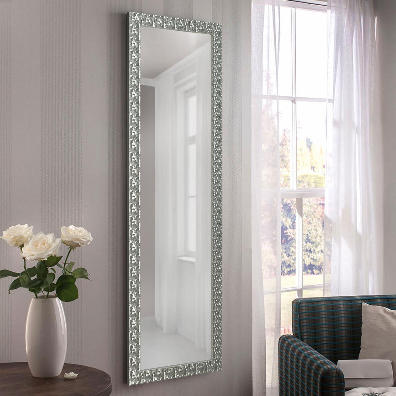 Зеркало ростовое настенное в пластиковой раме 150х70 см Графит Зеркало ростовое настенное в пластиковой раме 150х70 см Графит