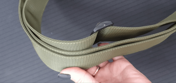 Ремінь триточковий з карабіном та утяжкою Олива (three-point-1-ol) - фото 5 Ремінь триточковий з карабіном та утяжкою Олива (three-point-1-ol) - фото 5