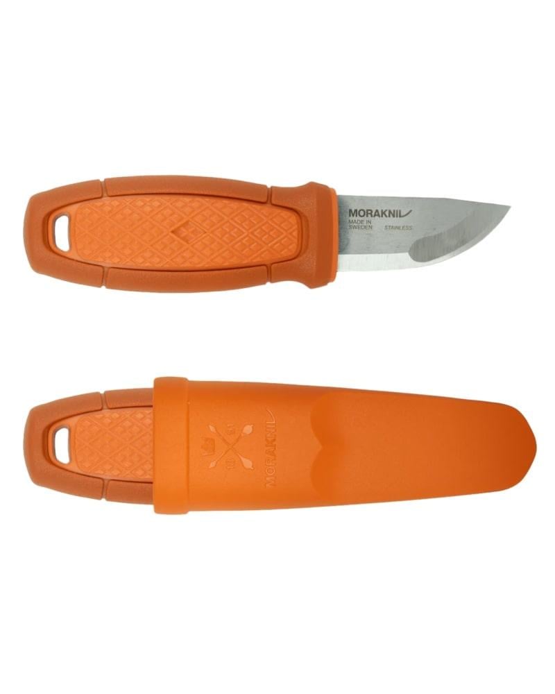 Нож туристический Morakniv Eldris Burnt Orange с чехлом drop-point 56-58 HRC нержавеющая сталь 59 мм Оранжевый (2359470620)