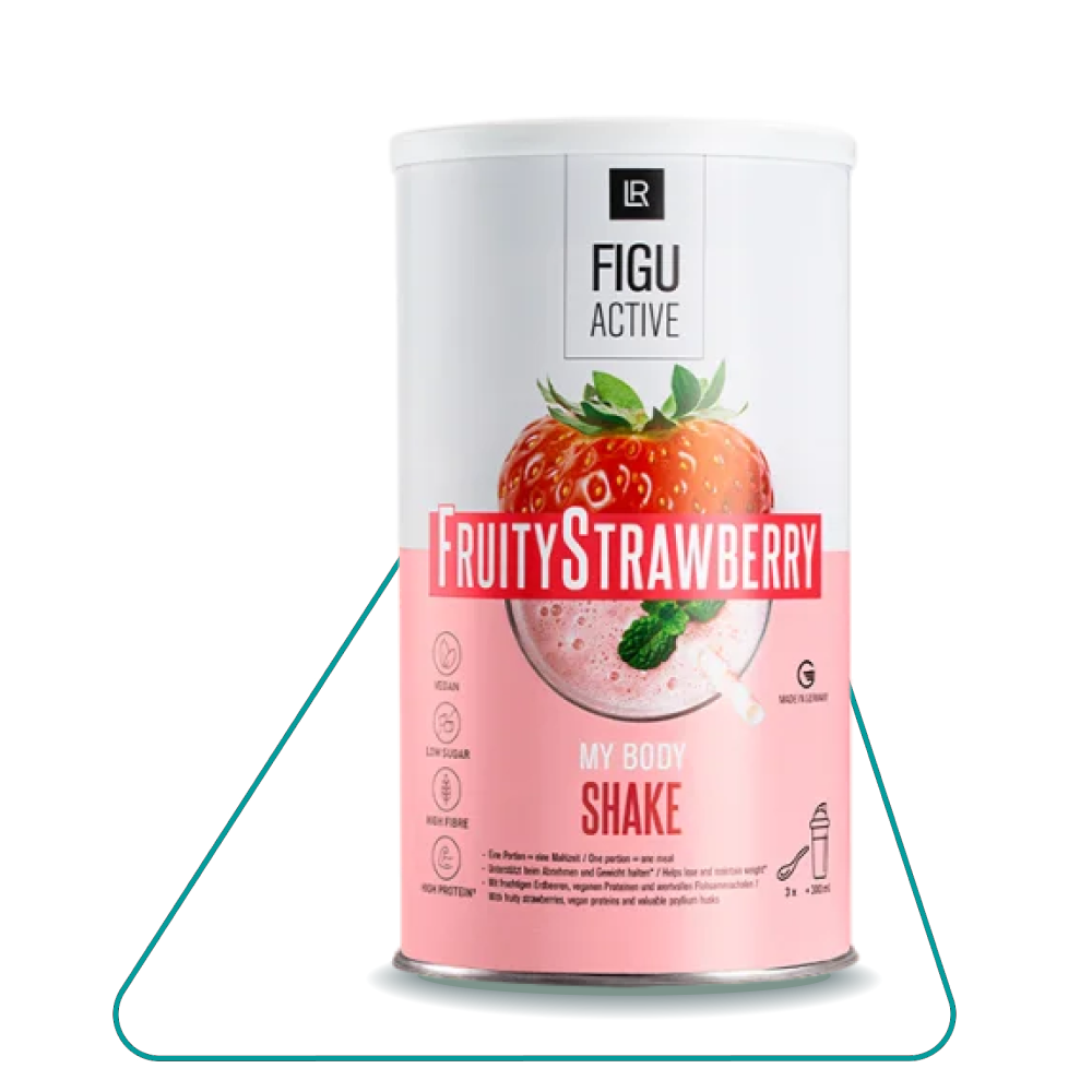 Коктейль растворимый для контроля веса со вкусом клубники Fruity Strawberry LR Figu Active 496 г (81241) - фото 2