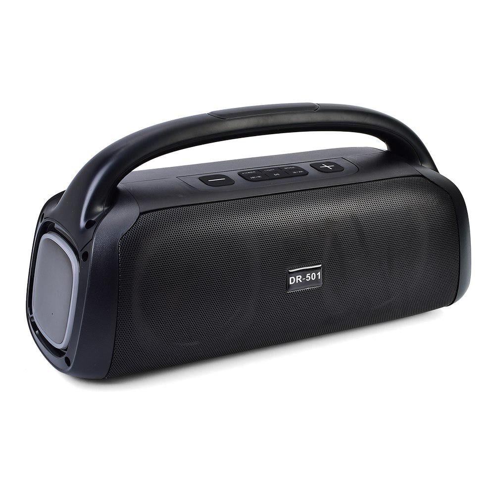Колонка DR-501 2,5 кг микрофон FM USB TF AUX Bluetooth 4.2 47x24x18 см Черный