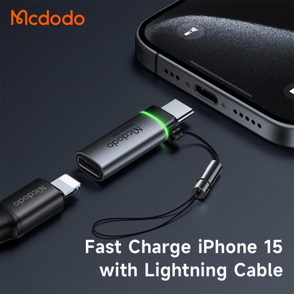 Адаптер Mcdodo автоматического отключения Lightning to USB-C Adapter (OT-6010) - фото 4