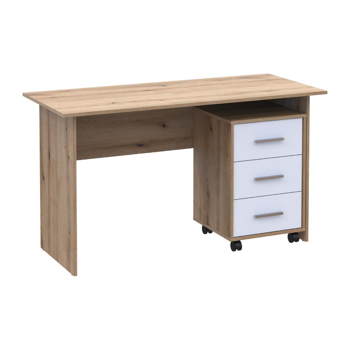 Офисный стол Doros Т3 120х60х78 см Дуб сонома/Белый (41901064) - фото 2 Офисный стол Doros Т3 120х60х78 см Дуб сонома/Белый (41901064) - фото 2