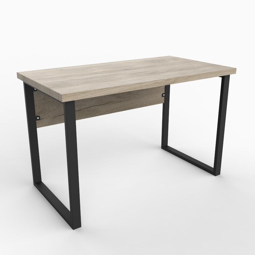 Стол письменный Loft Lab Strait 1200х650х755х36 мм Дуб Крафт Серый (10354)
