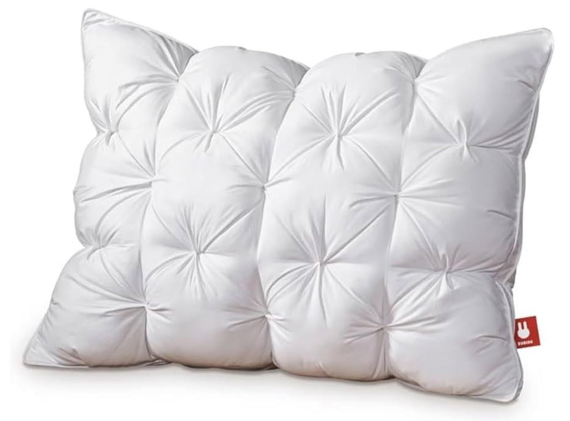 Подушка-тесто микрогелевая для сна с наполнителем из фибровых шариков 70х70 см (31237422)