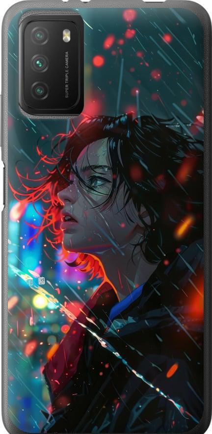Чехол на Xiaomi Poco M3 Ночные огни (6096t-2200-42517)