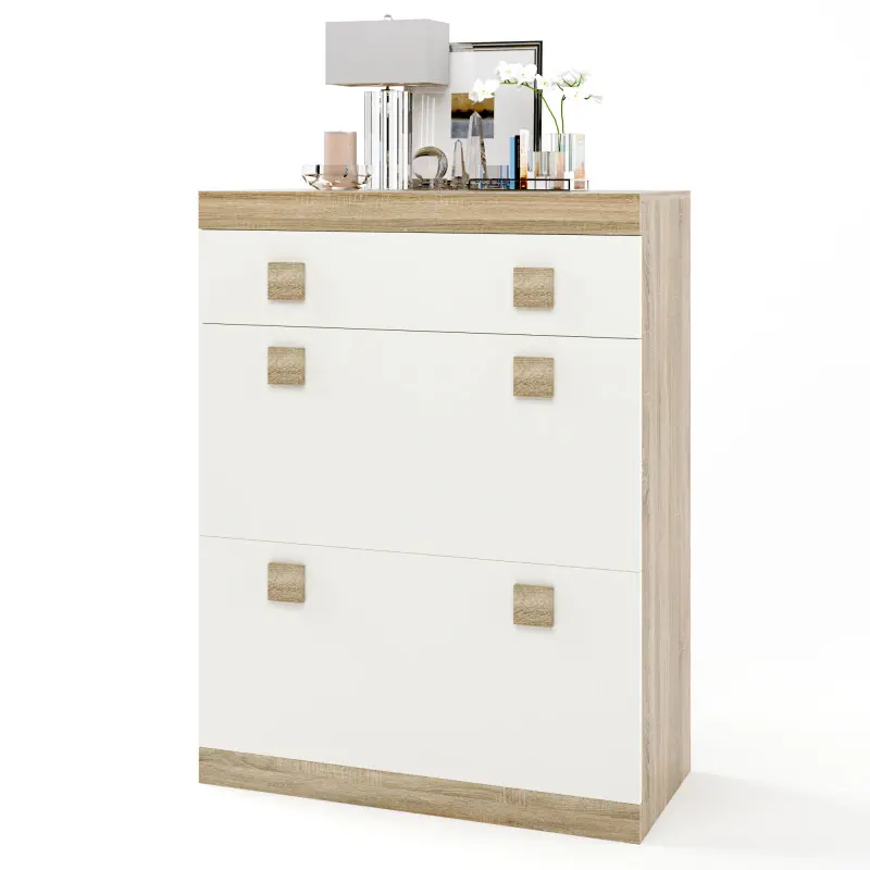 Тумба для обуви Еверест Соната 800 Дуб сонома/Белый (26767126) - фото 1 Тумба для обуви Еверест Соната 800 Дуб сонома/Белый (26767126) - фото 1