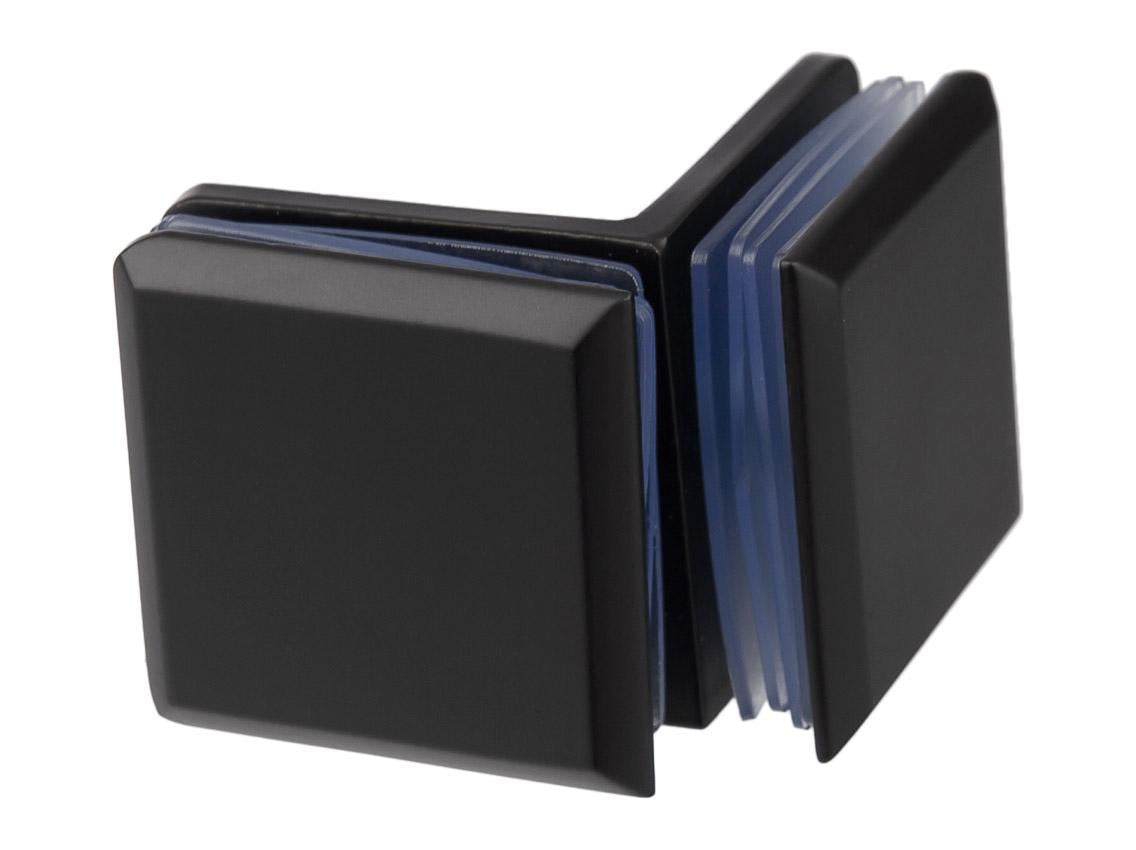 Коннектор Giff 725 90° стекло-стекло Черный матовый (25233400)