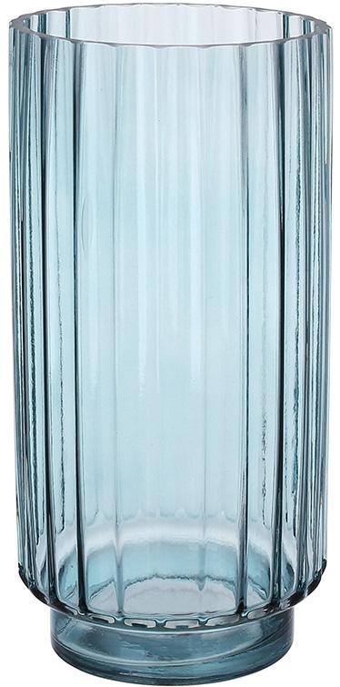 Ваза декоративная Ancient Glass Манхэттен 13х25 см Серо-Синий